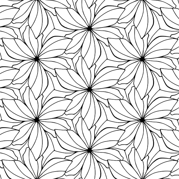 Flower Mosaic Mandala Coloring Page