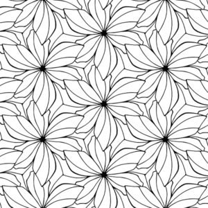 Flower Mosaic Mandala Coloring Page Image