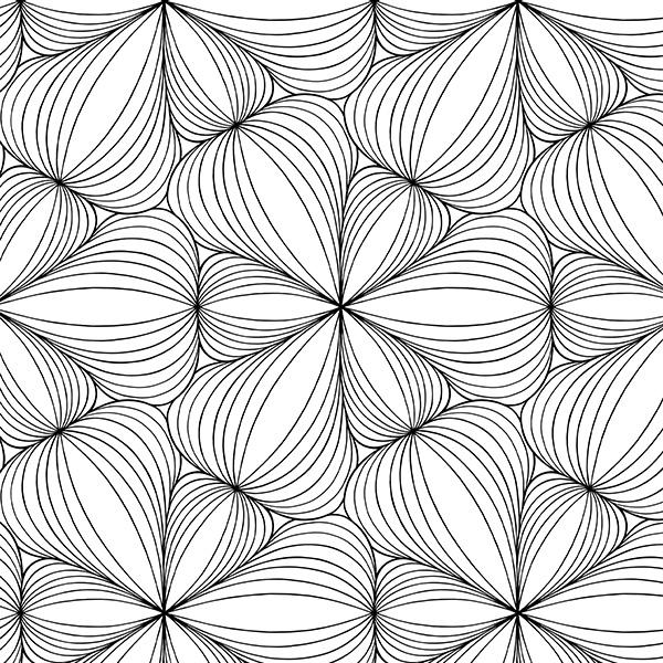 Full-Page Fractal Waves Coloring Page - Intricate and Mesmerizing Image