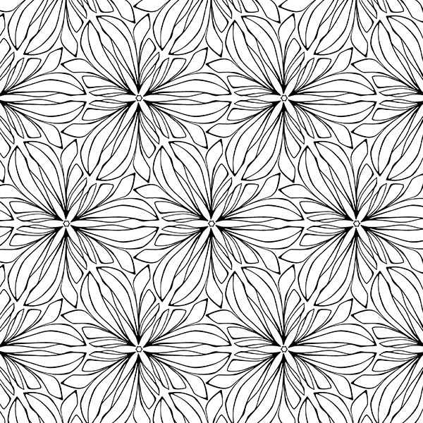 Flowing Petals Endless Garden Pattern