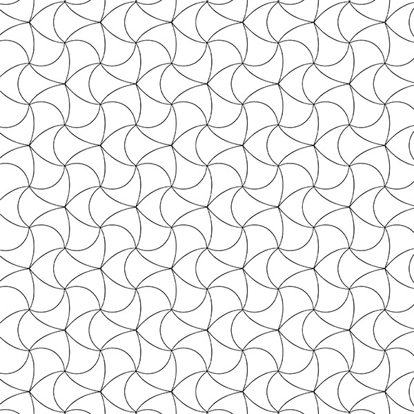 Flowing Pinwheel Tessellation Pattern
